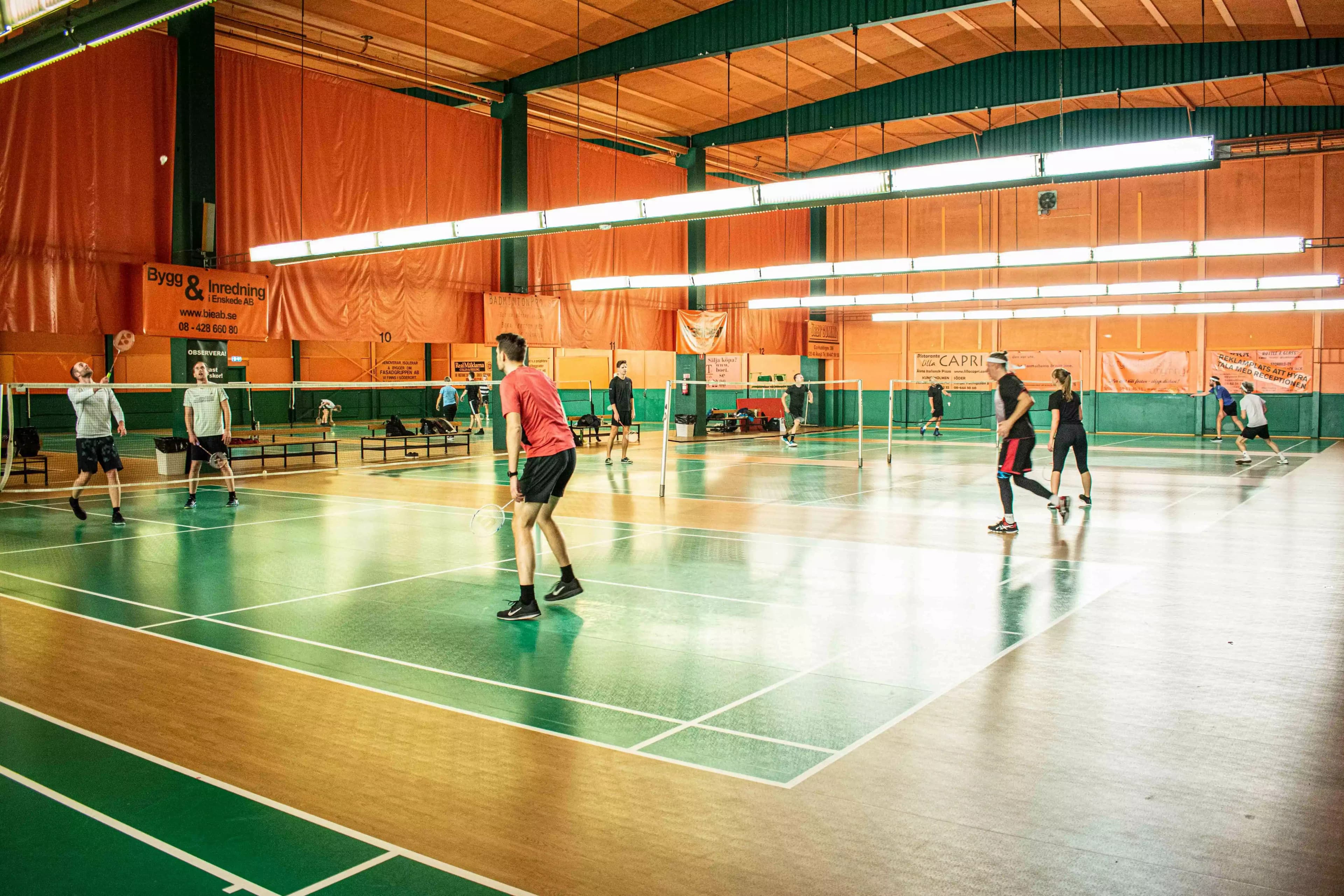 Badminton courts